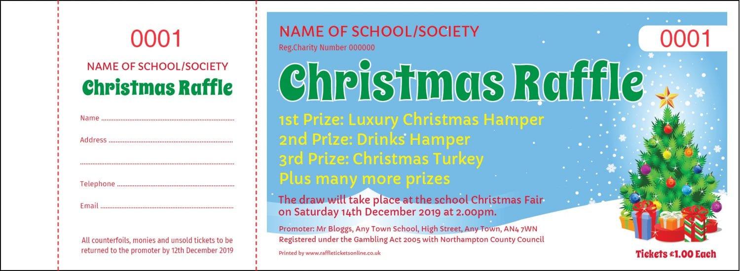 Christmas Raffle Tickets - Draw Ticket Printers - Raffle Tickets