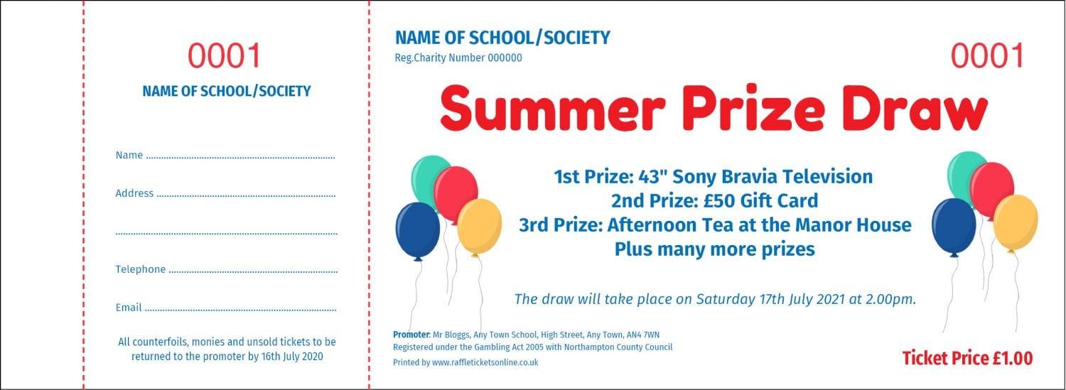 Summer Raffle Tickets Summer Raffle Tickets