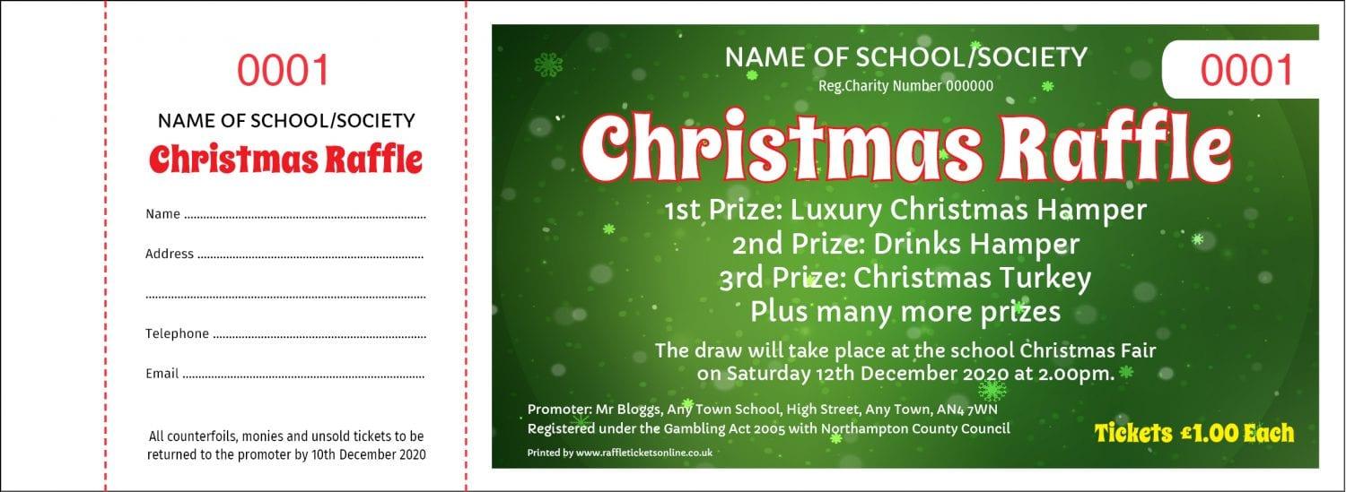 Christmas Raffle Tickets - Draw Ticket Printers - Raffle Tickets