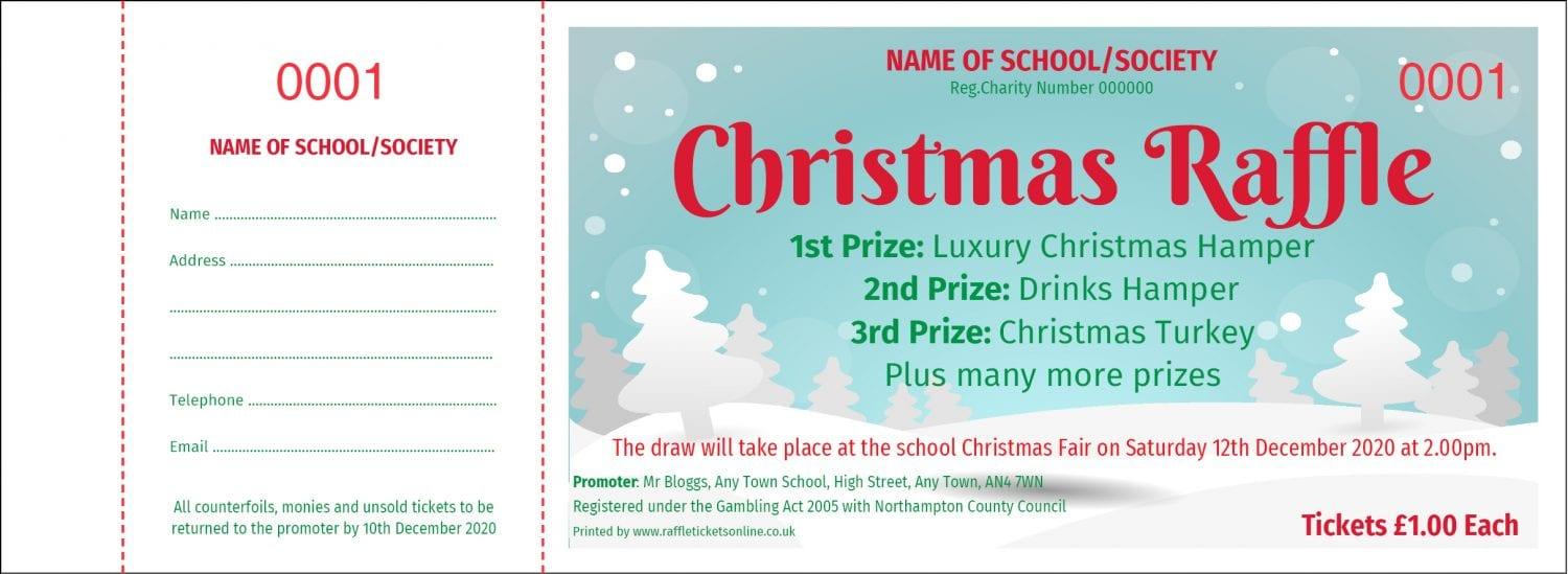 Christmas Raffle Tickets - Draw Ticket Printers - Raffle Tickets