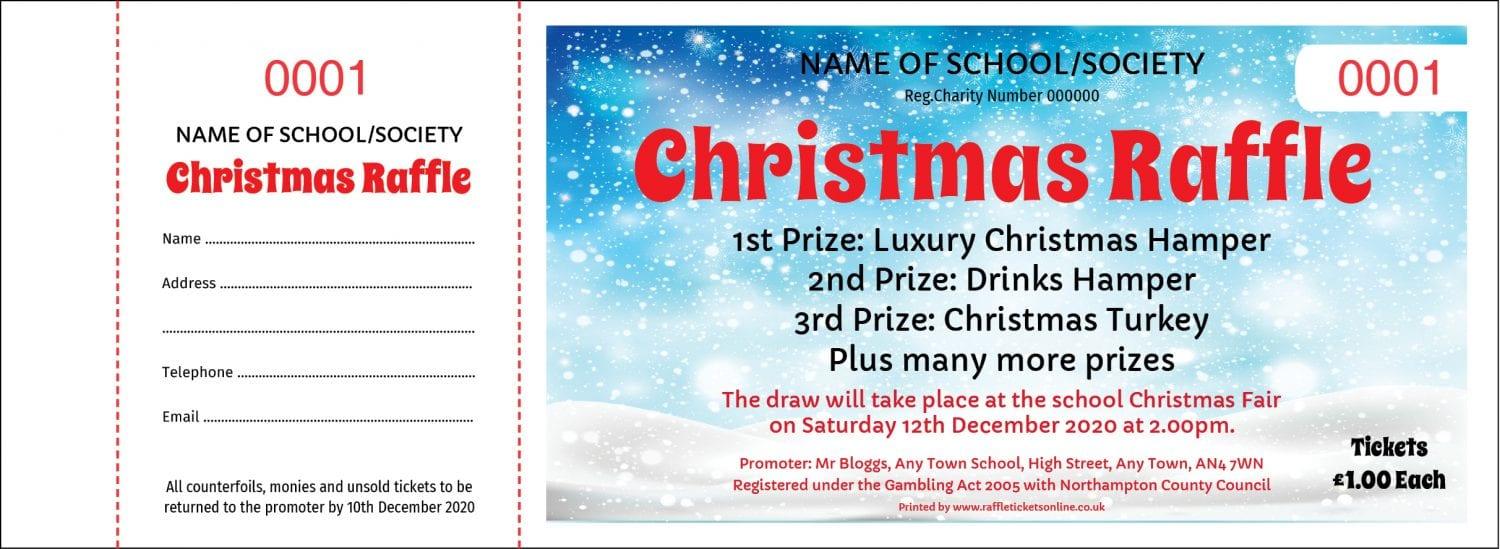 Christmas Raffle Tickets - Draw Ticket Printers - Raffle Tickets