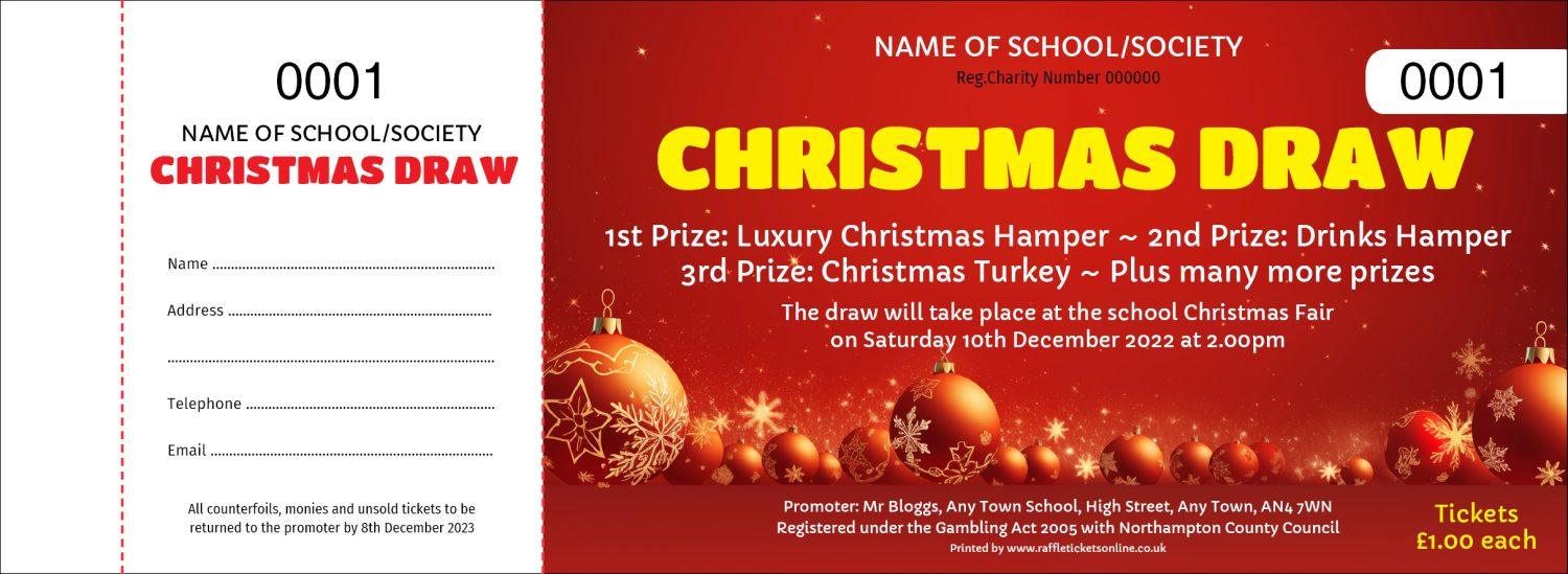 Christmas Raffle Tickets